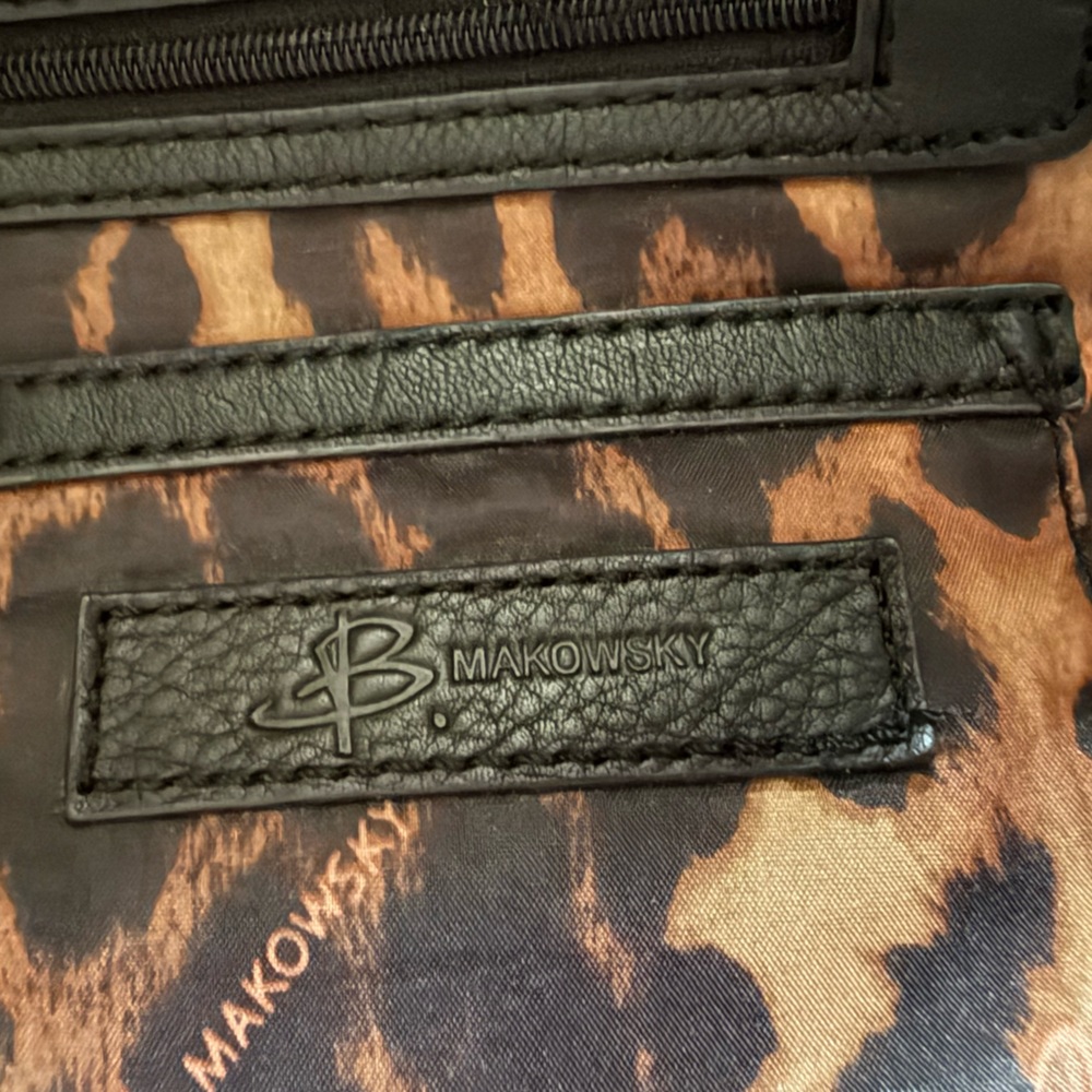 B Makowsky Black Leather Bag - Picture 9 of 9